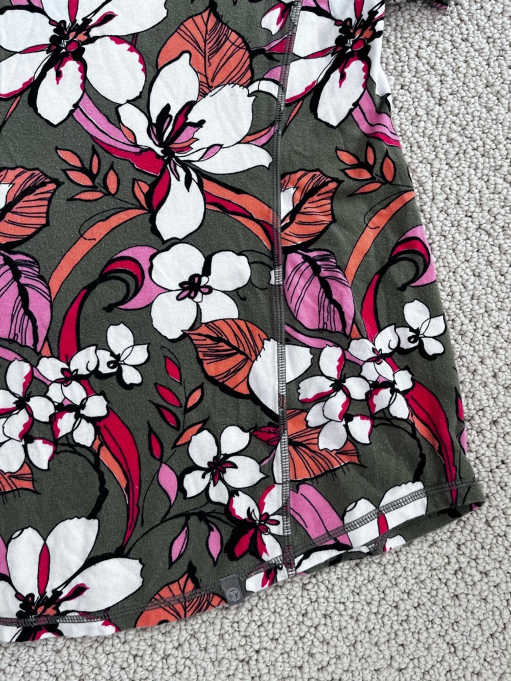 Talbots Floral T-Shirt Size Medium - Picture 7 of 10